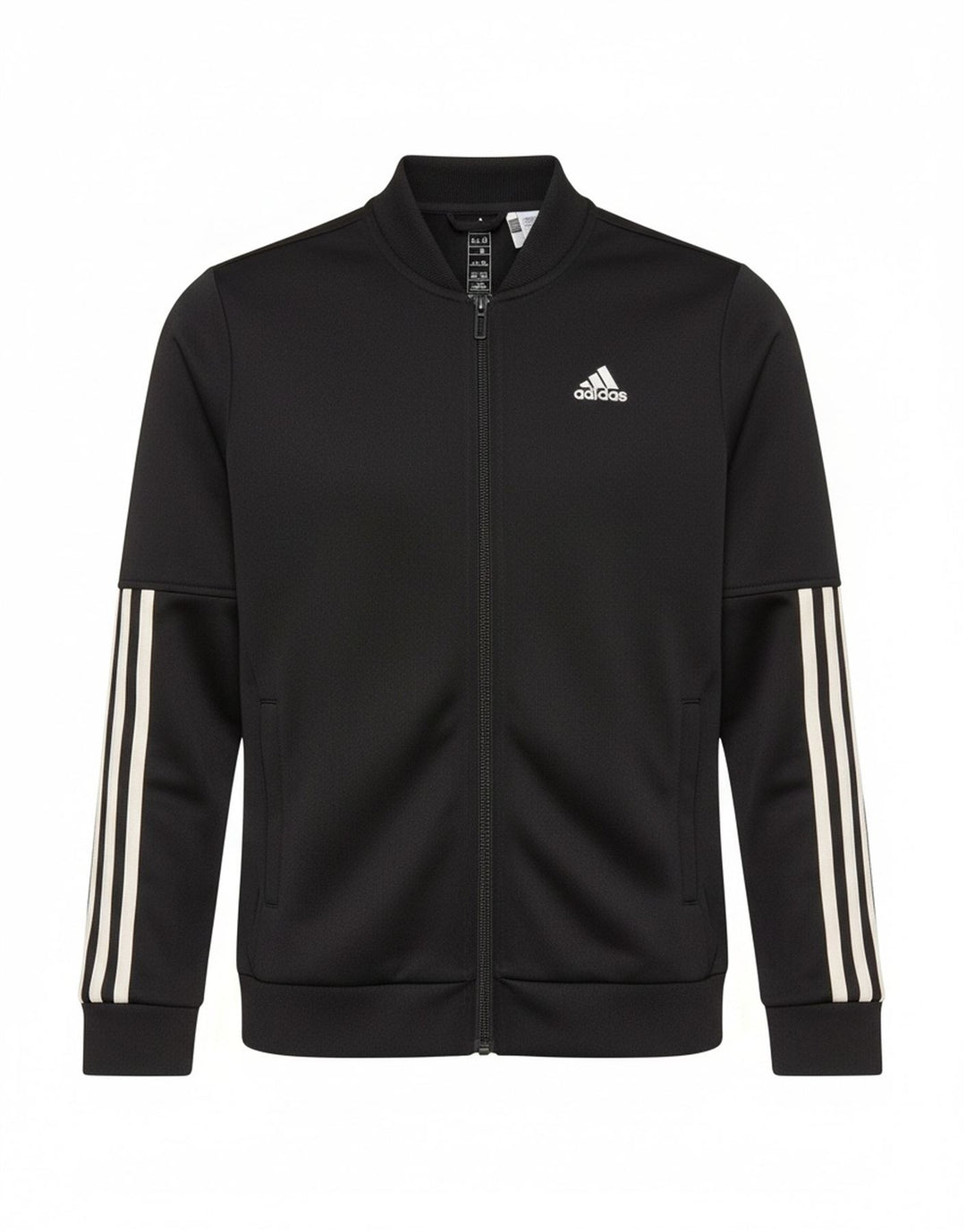Adidas Boys Primegreen Tracksuit Top Jacket 11-12 Years Black Polyester