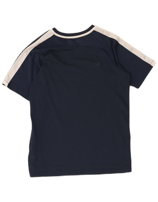 Nike Camiseta Dri Fit para niños 13-14 años Azul marino Colorblock Poliéster