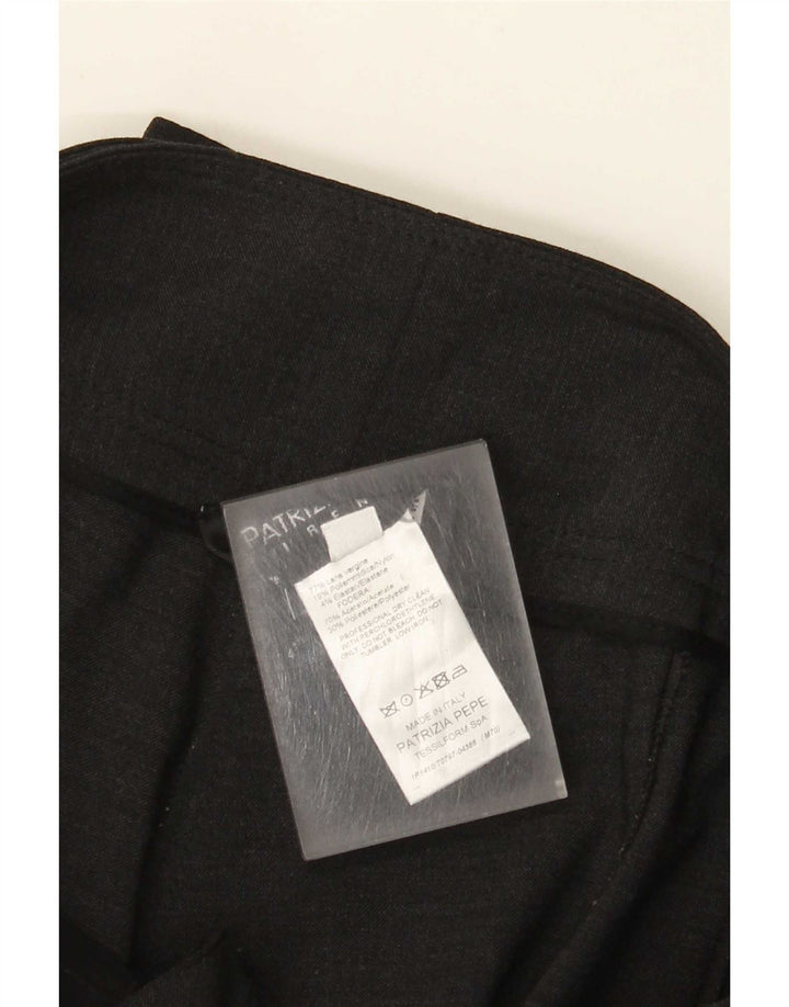 Patrizia Pepe Pantalon Capri Femme IT 42 Medium W30 L19 Laine Grise