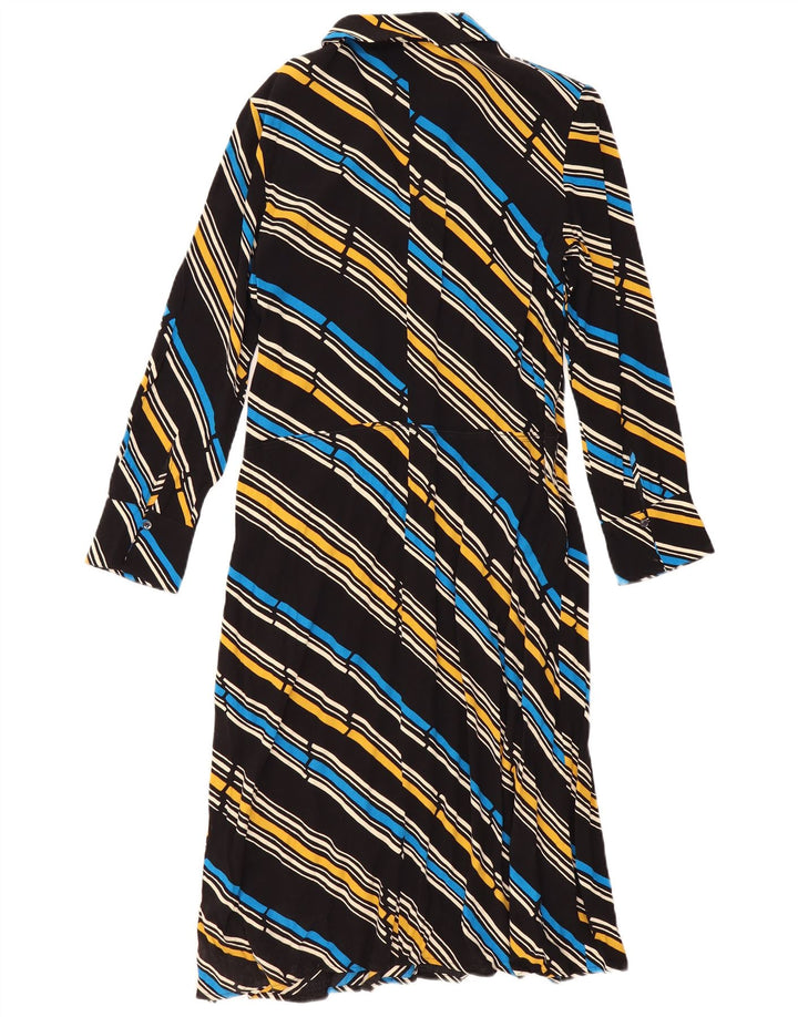 Max & Co. Womens Long Sleeve Maxi Dress UK 12 Medium Multicoloured Striped