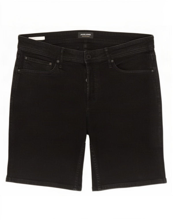 Pantaloni scurți din denim Jack & Jones pentru bărbați, cu ajustare normală, XL W38, negru
