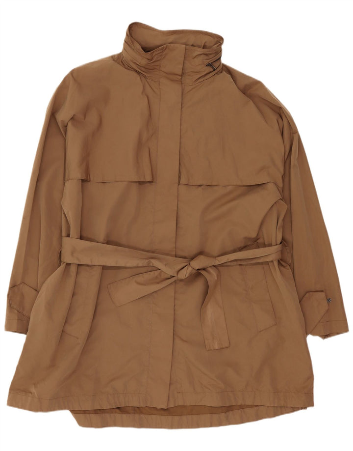 Giacca antipioggia da donna con vestibilità regolare con cappuccio Zara XL Marrone
