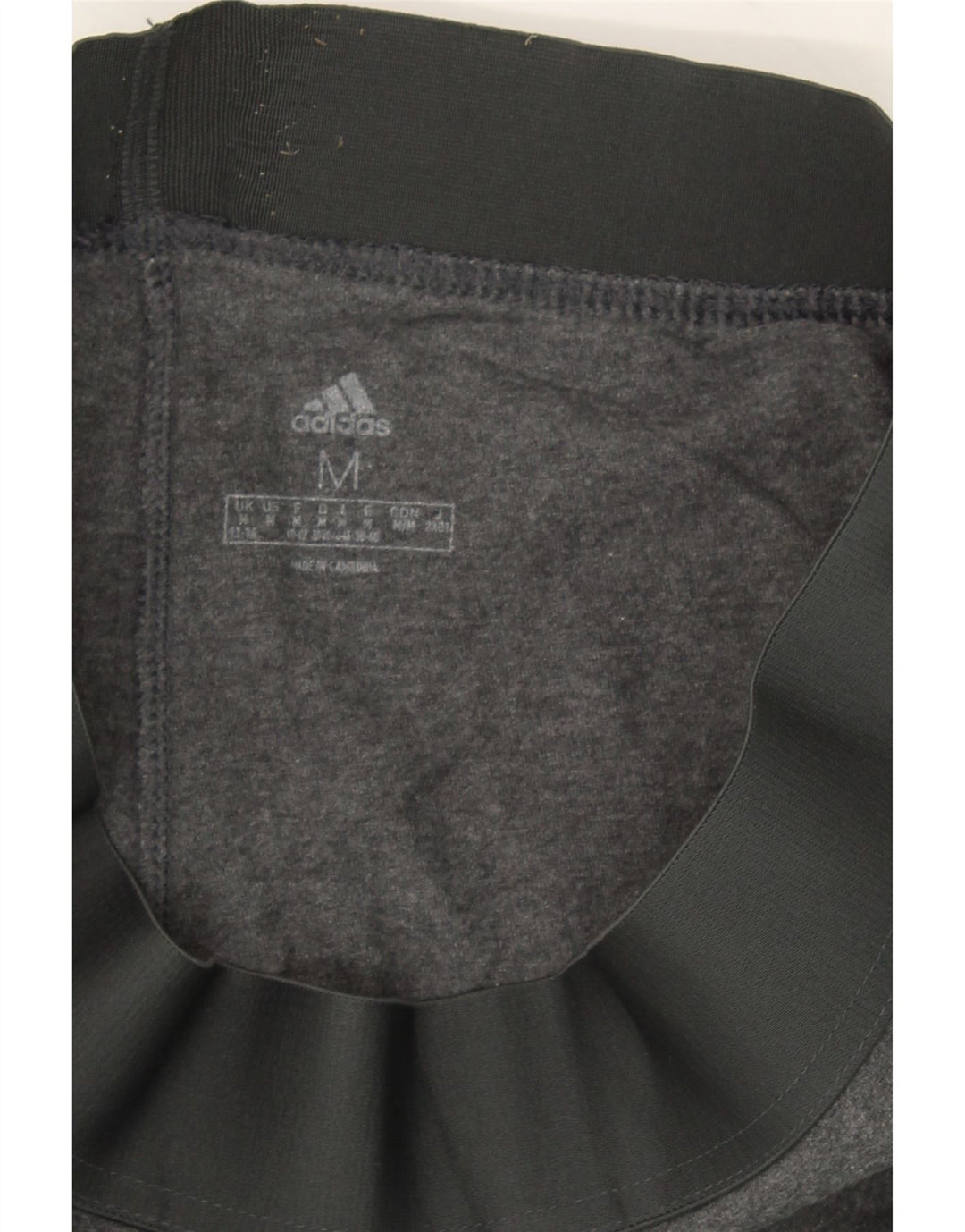 ADIDAS Womens Leggings UK 12/14 Medium  Grey Cotton Vintage Adidas and Second-Hand Adidas from Messina Hembry 