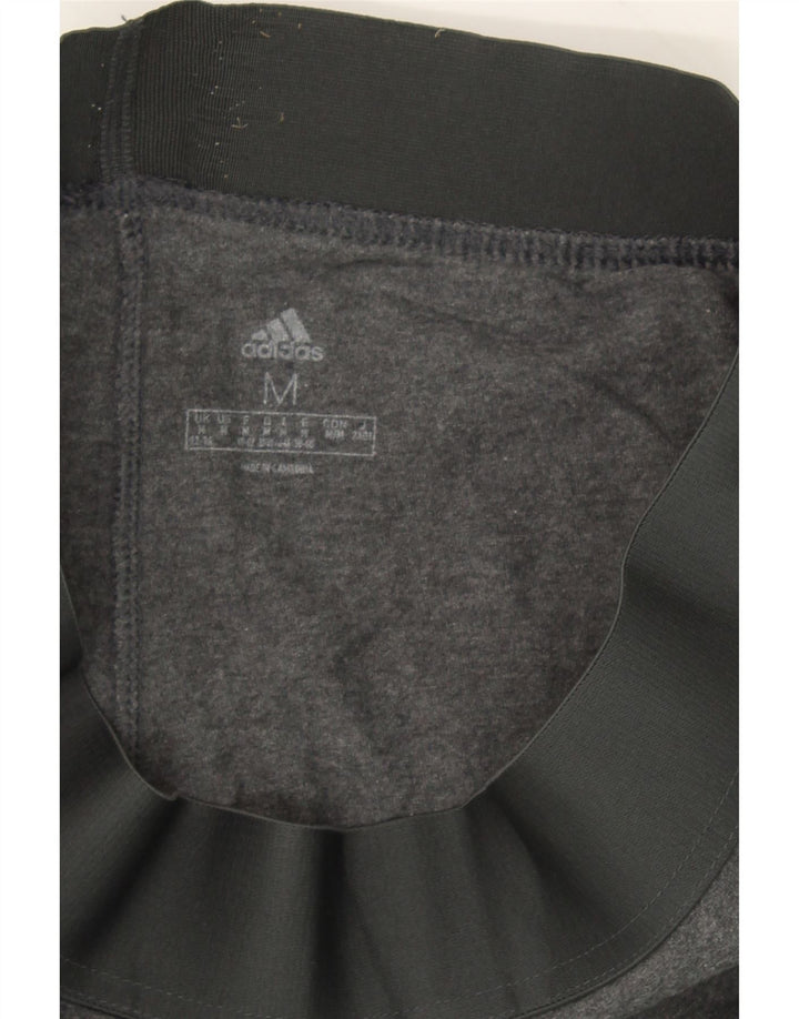 ADIDAS Womens Leggings UK 12/14 Medium  Grey Cotton Vintage Adidas and Second-Hand Adidas from Messina Hembry 