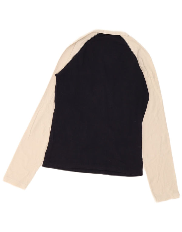 Gas Top cu mânecă lungă cu grafică pentru femei UK 12 Medium Bleumarin Colorblock
