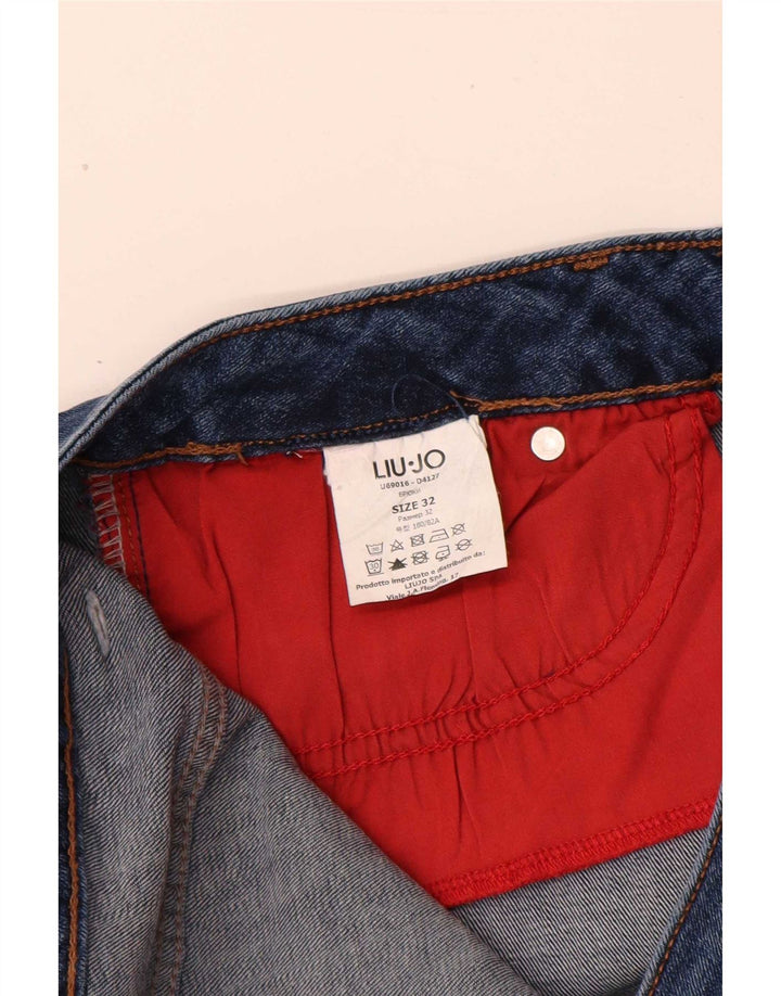Liu Jo Damen Tapered Jeans W32 L29 Blau