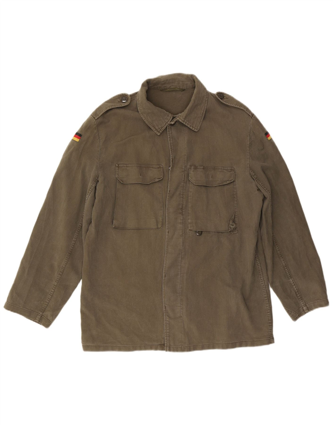 Vintage Mens Military Jacket UK 40 Large Green Army