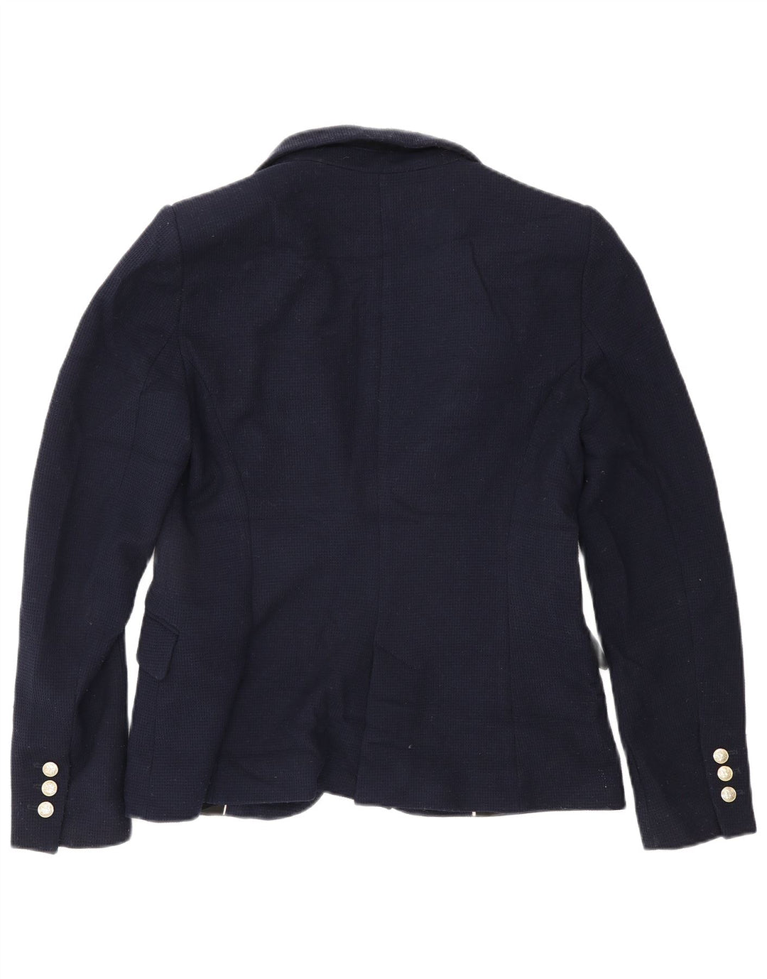 Zara Γυναικείο Μπουφάν 1 Κουμπί Blazer UK 14 Large Navy Blue Polyester