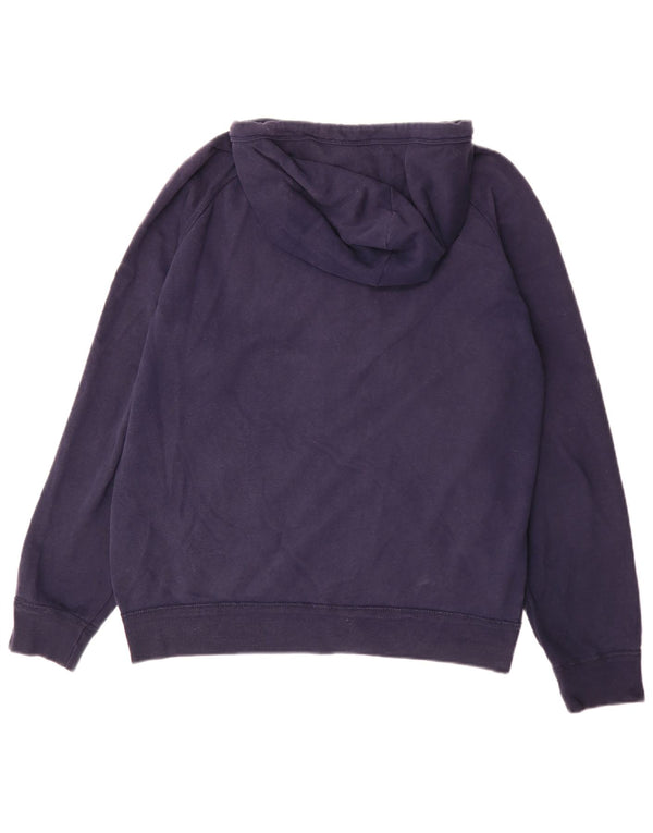Maglione con cappuccio e zip grafica da uomo Gap grande in cotone blu navy