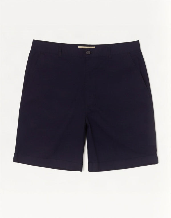vintage Mens Chino Shorts IT 50 Large W34 Bleu Marine Coton