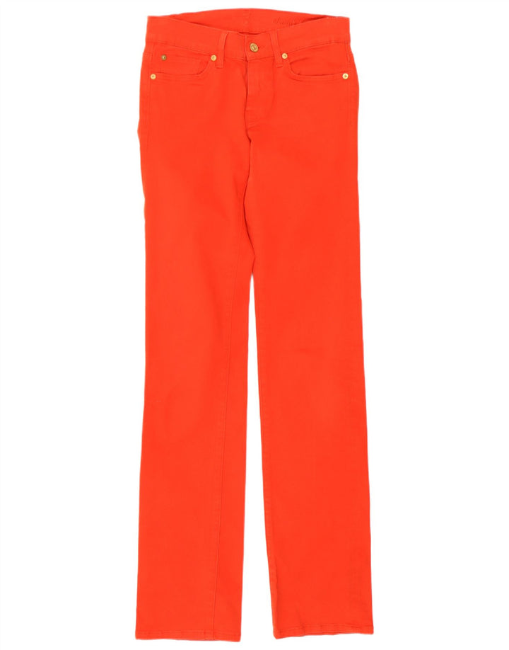 7 For All Mankind Womens Slim Jeans W27 L33 Red Cotton