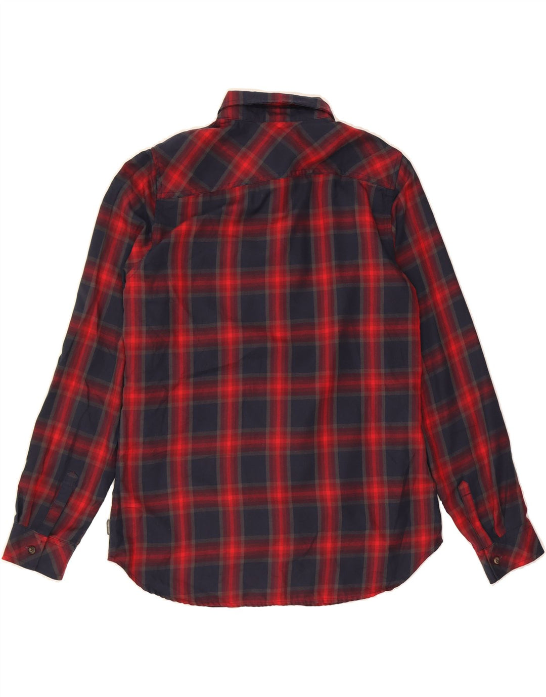 EDDIE BAUER Womens Flannel Shirt UK 14 Medium Red Check Polyester Vintage Eddie Bauer and Second-Hand Eddie Bauer from Messina Hembry 