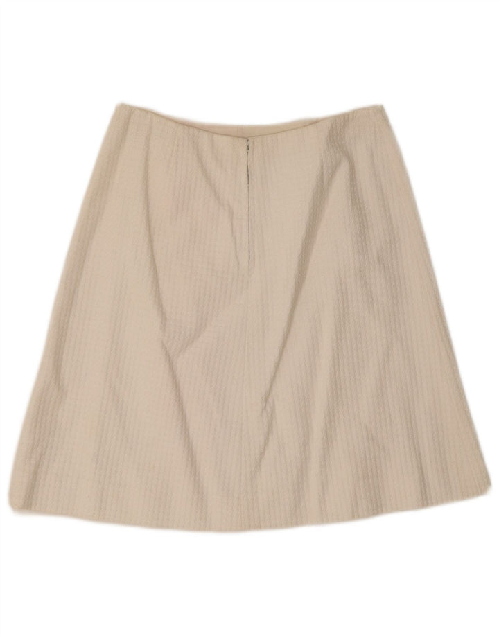 Vintage Womens A-Line Skirt IT 46 Large W28  White