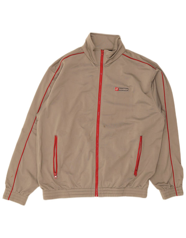 Lotto Veste de survêtement pour homme Taille L Gris Polyester