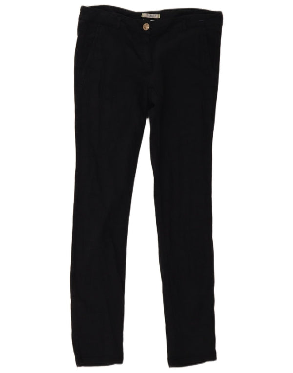 Pantaloni chino skinny da donna Marella UK 14 Large W32 L32 cotone nero