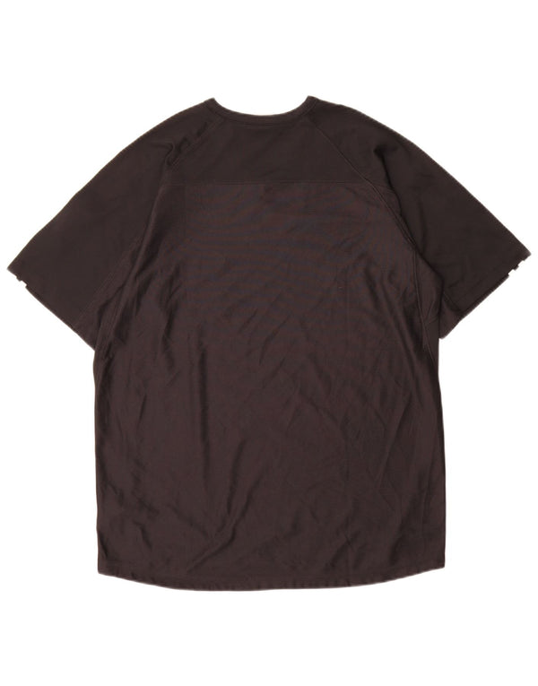 Adidas Mens Climacool T-Shirt Top Medium Black Colourblock Polyester