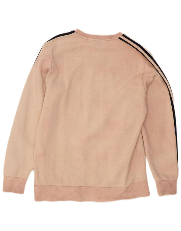 Adidas Herre Graphic Regular Fit Sweatshirt Jumper Large Pink