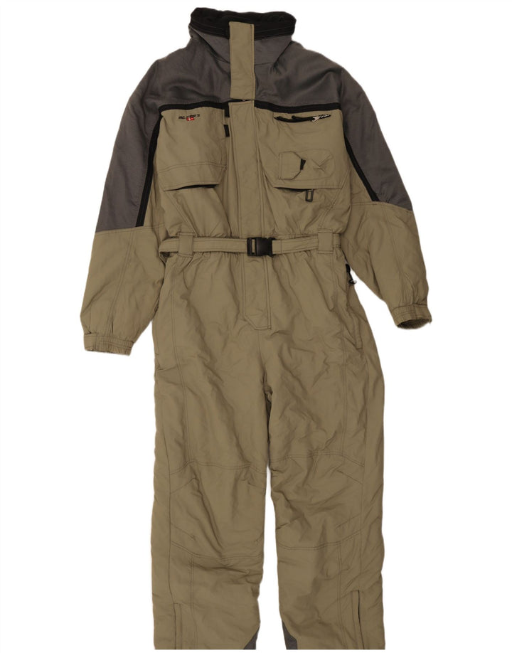 MC Kee's Mens Ski Jumpsuit XL Khaki Colourblock