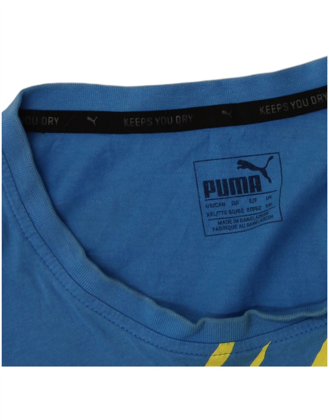 Puma Herre Grafisk T-Shirt Top 2XL Blå