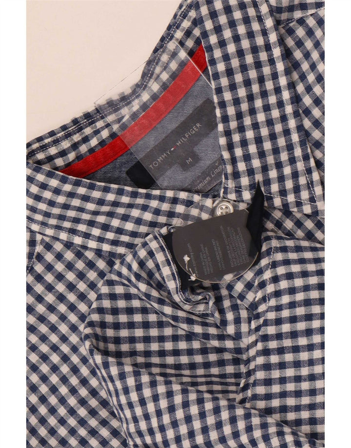 Camisa Tommy Hilfiger Hombre Lino Vichy Azul Medio