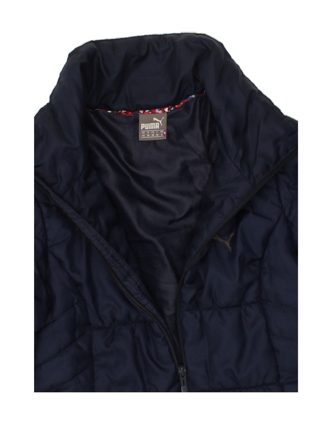 PUMA Womens Padded Jacket UK 8 Small  Navy Blue Polyester Vintage Puma and Second-Hand Puma from Messina Hembry 
