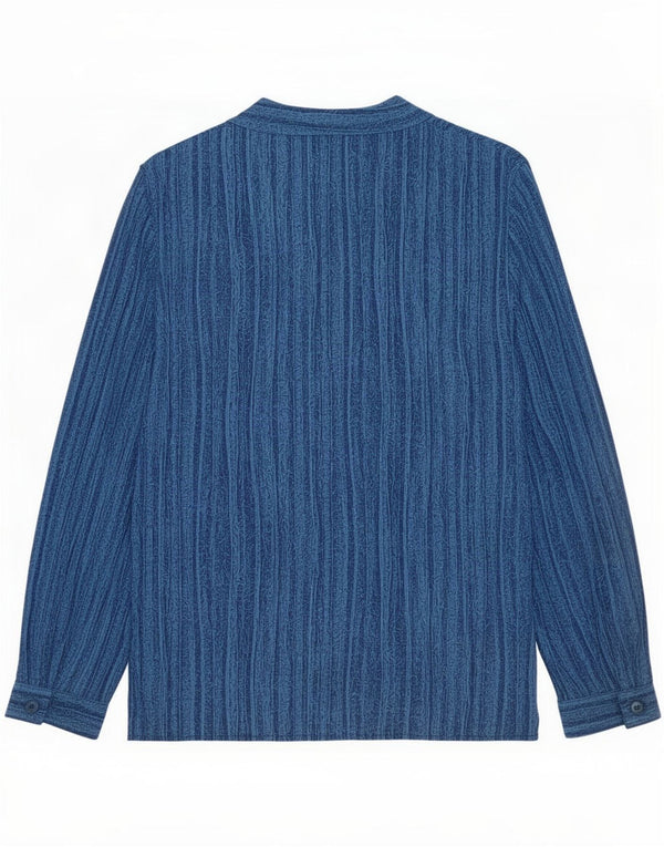 Pierre Cardin Womens Shirt Blouse EU 44 XL Blue Striped