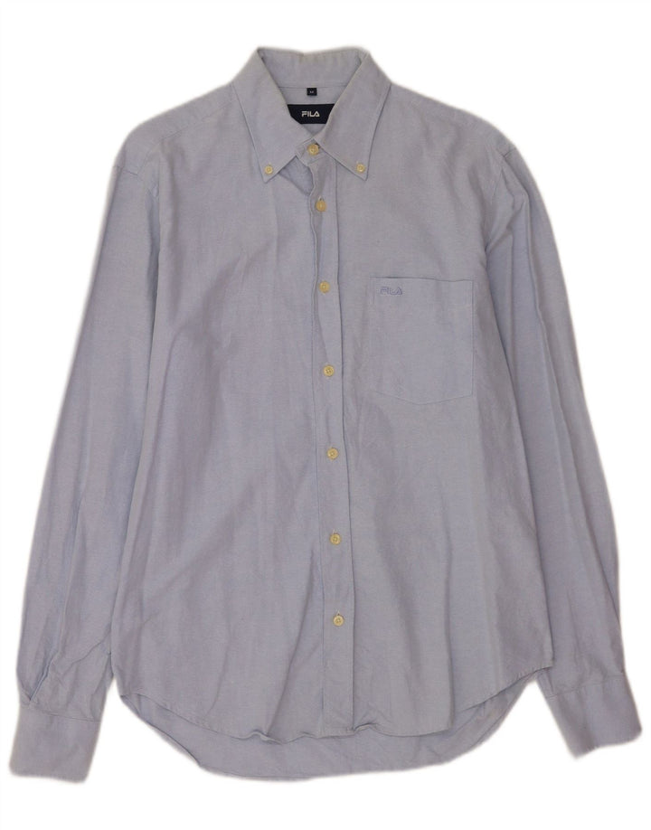 Camisa Fila Hombre Algodón Azul Medio