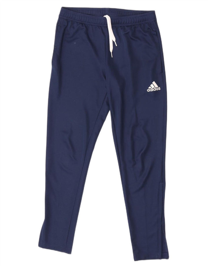 Adidas Mens Aeroready Tracksuit Trousers Medium  Navy Blue Polyester