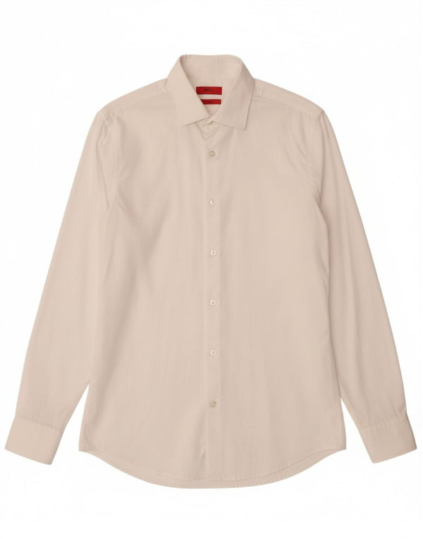 Camicia slim fit da uomo HUGO BOSS taglia 38 15 medio bianco
