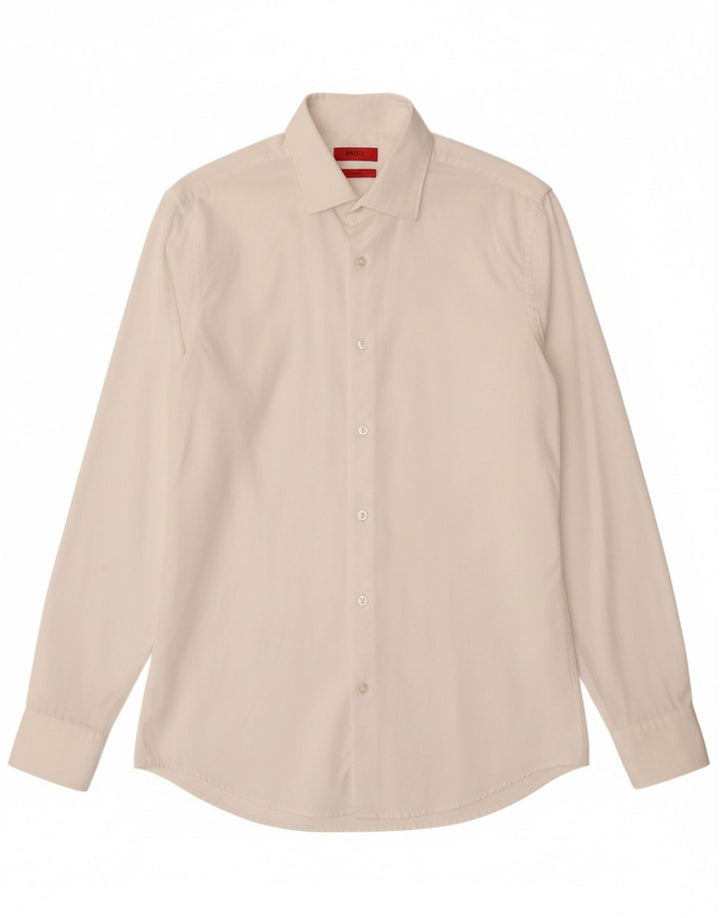 Camicia slim fit da uomo HUGO BOSS taglia 38 15 medio bianco