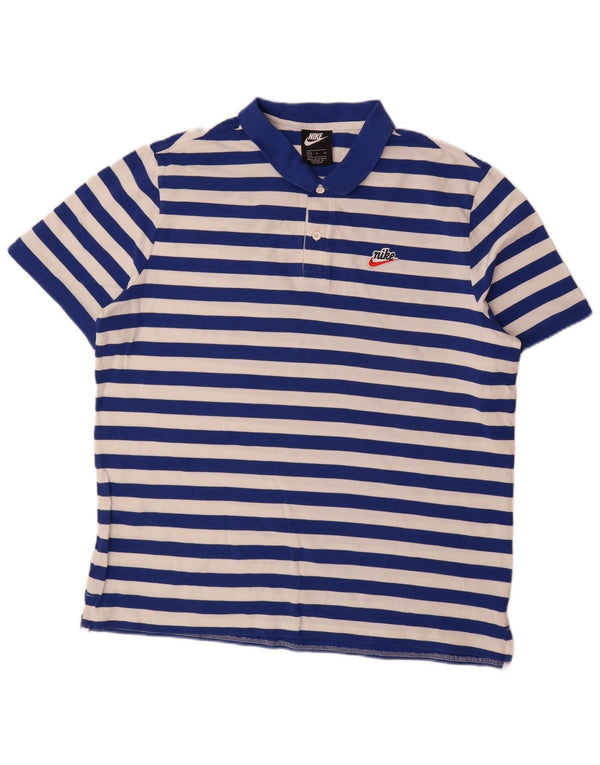 Polo Nike da uomo XL in cotone blu