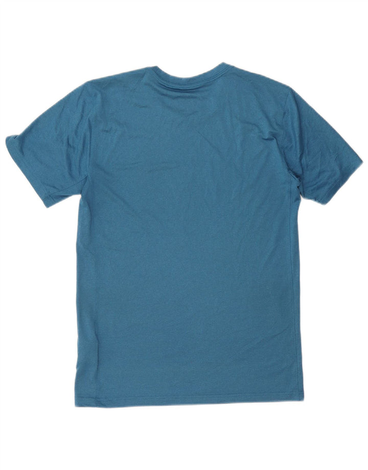 Nike Herre Dri Fit T-Shirt Top Lille Blå Polyester