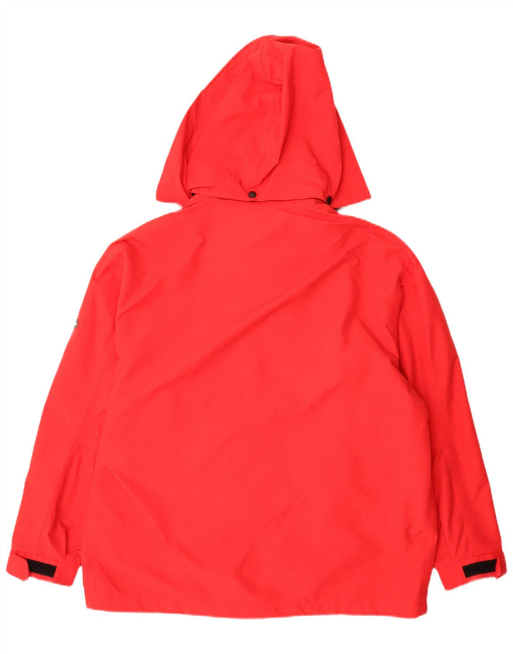Bailo Damen-Regenjacke mit Kapuze, übergroß, UK 14, Mittelrot, Polyamid