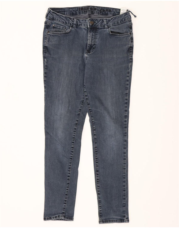 Marks & Spencer Damen Slim Jeans UK 12 Medium W30 L27 Blaue Baumwolle