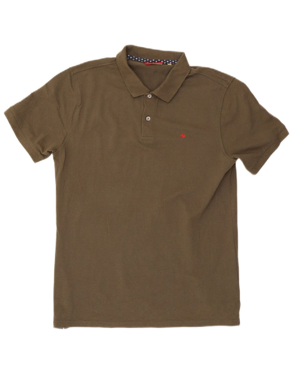 Marville Mens Polo Shirt XL Khaki Cotton