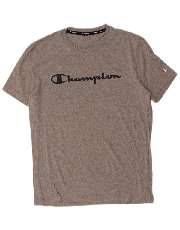 T-shirt grafica da uomo Champion Top grigio medio