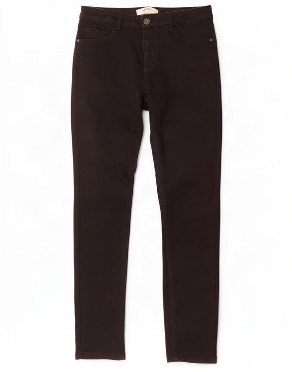 Fat Face ženske jegging uske traperice UK 12 srednje W30 L29 crni pamuk