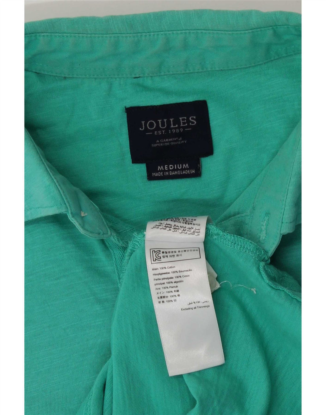 Camisa polo masculina Joules verde médio