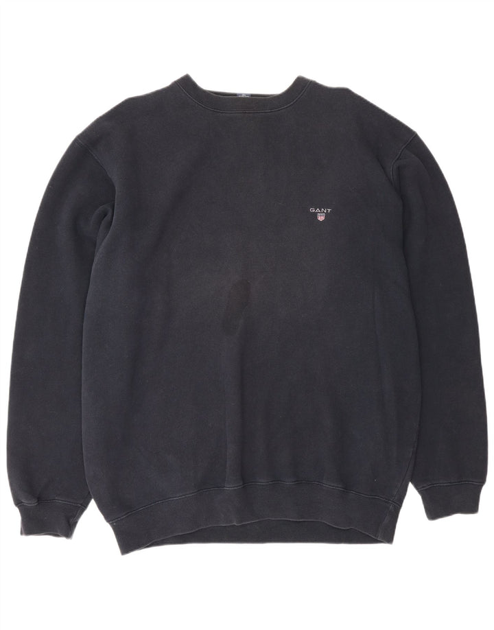 Gant Mens Sweatshirt Jumper XL Navy Blue Cotton