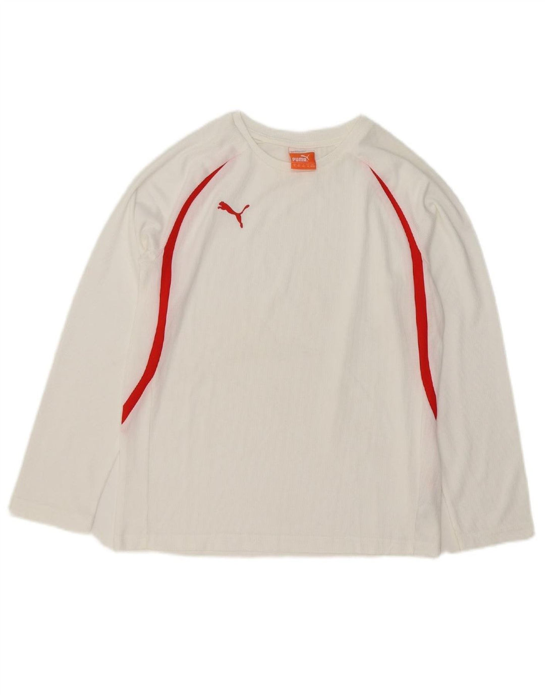 PUMA Boys Top Long Sleeve 11-12 Years White Polyester