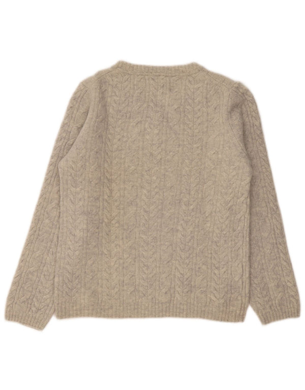 Tommy Hilfiger Womens Boat Neck Jumper Sweater UK 18 XL Grey Wool