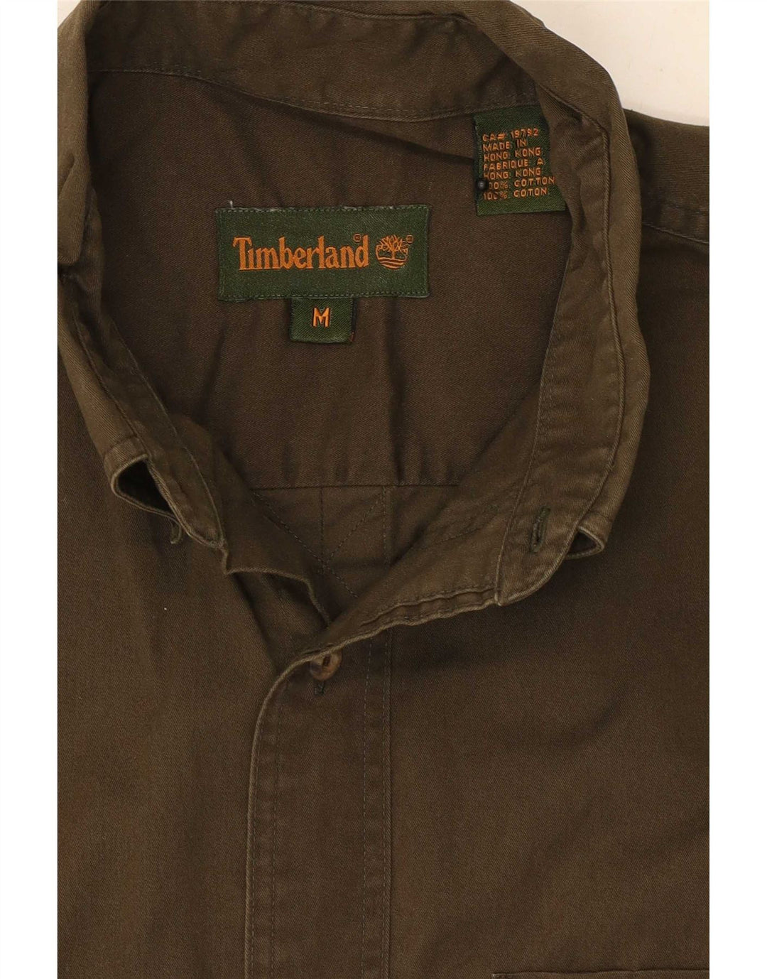 Camisa Timberland Hombre Medium Khaki Algodón
