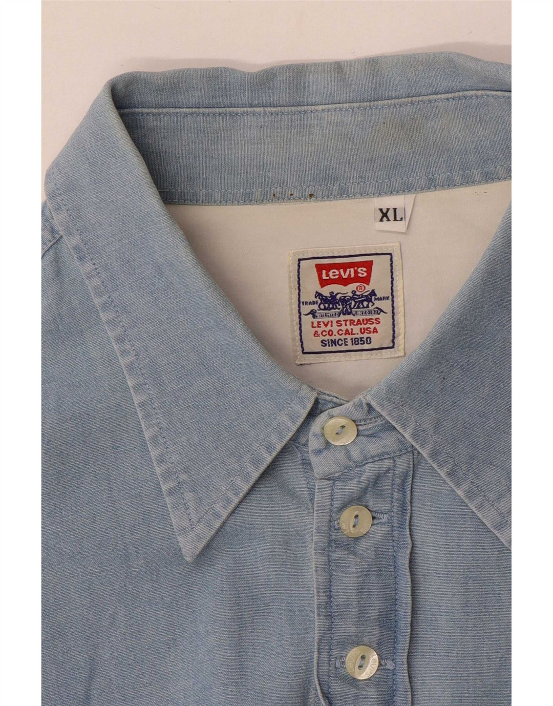 Ανδρικό πουκάμισο Levi's XL Μπλε