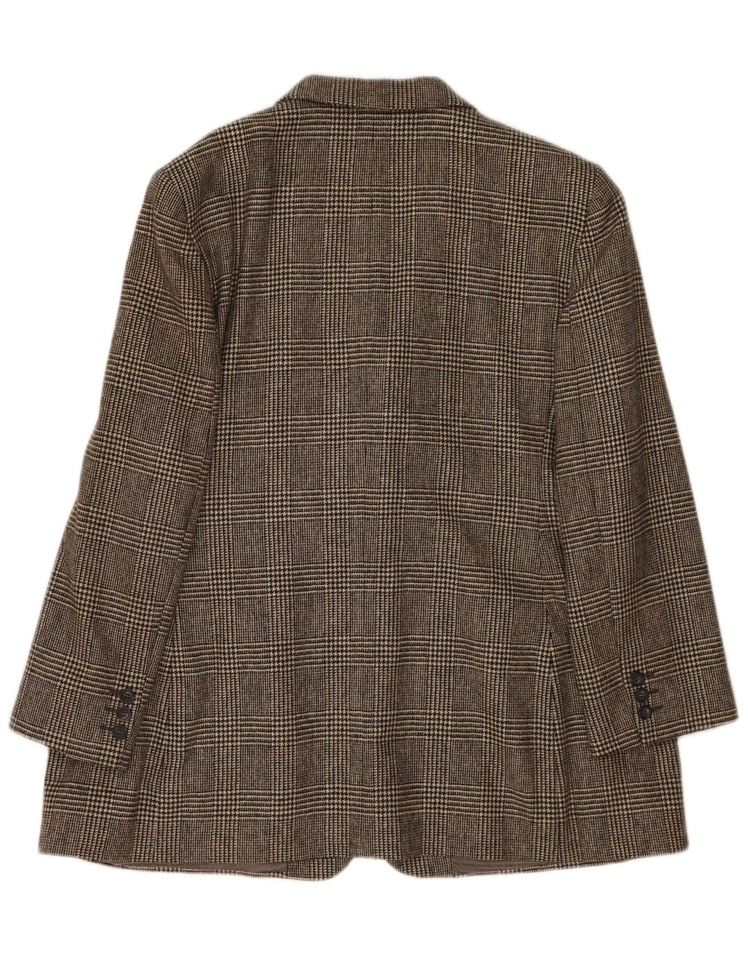 DAKS Damen-Blazerjacke mit 4 Knöpfen, UK 18, XL, grau kariert, Schurwolle
