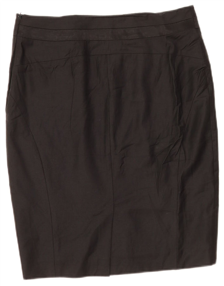 Ted Baker Damen Bleistiftrock Größe 2 Small W28 Schwarz