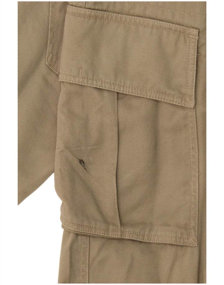 Volcom Mens Straight Cargo Trousers W32 L27 Khaki Cotton