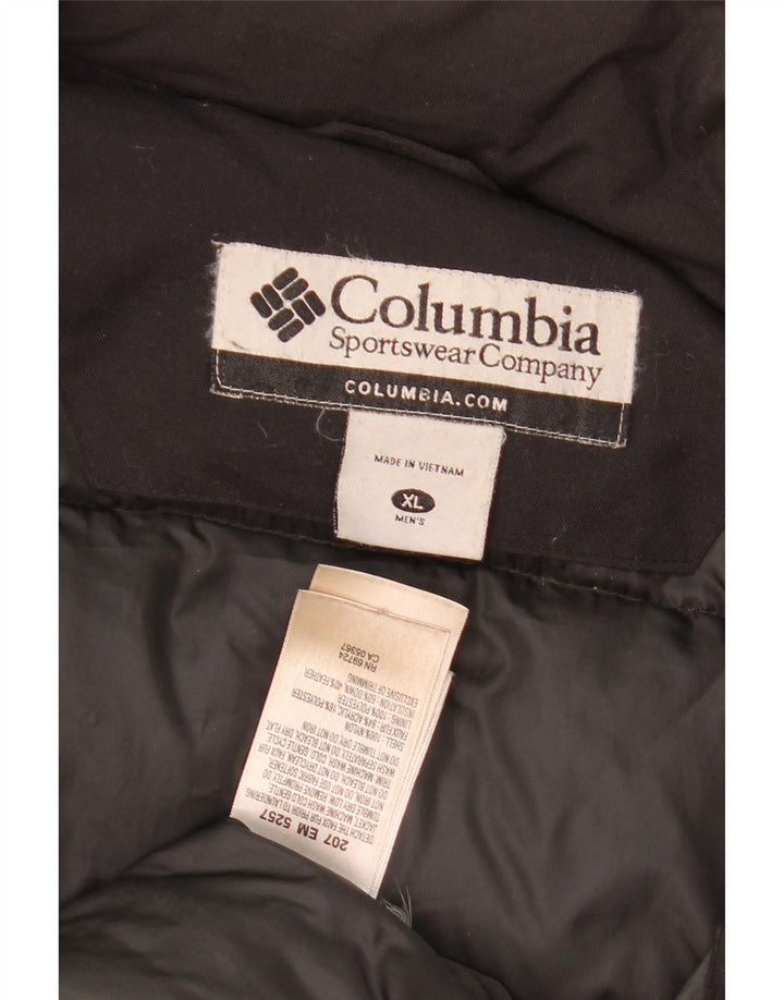 Columbia Mens Padded Jacket UK 42 XL Black Nylon