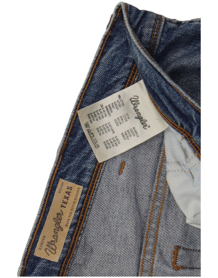 Wrangler Mens Texas Straight Jeans W38 L27 Blue Cotton