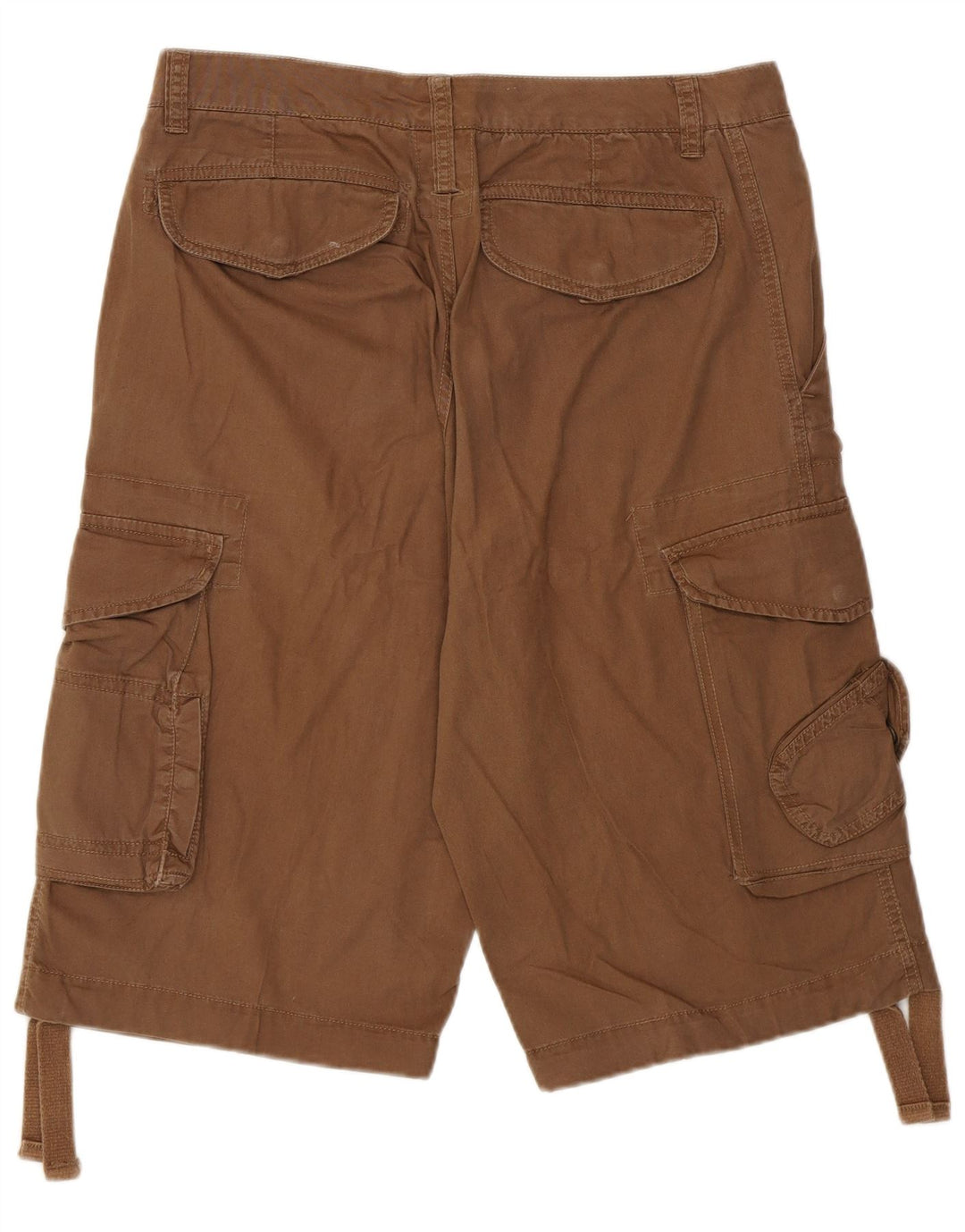 Pantaloncini cargo da uomo lato blu IT 48 medio W32 cotone marrone
