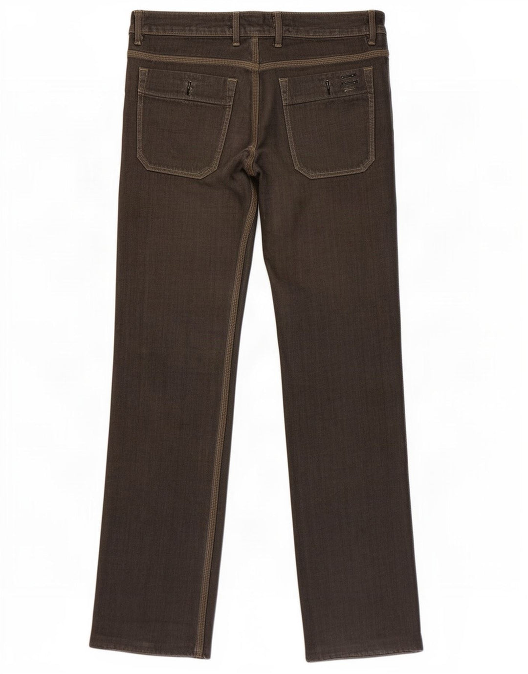 Diesel Mens Straight Jeans W31 L36 Khaki Cotton